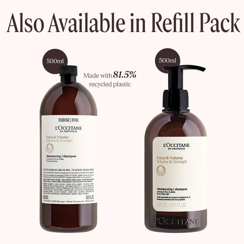 L'Occitane Volume & Strength Shampoo Refill, 500ml