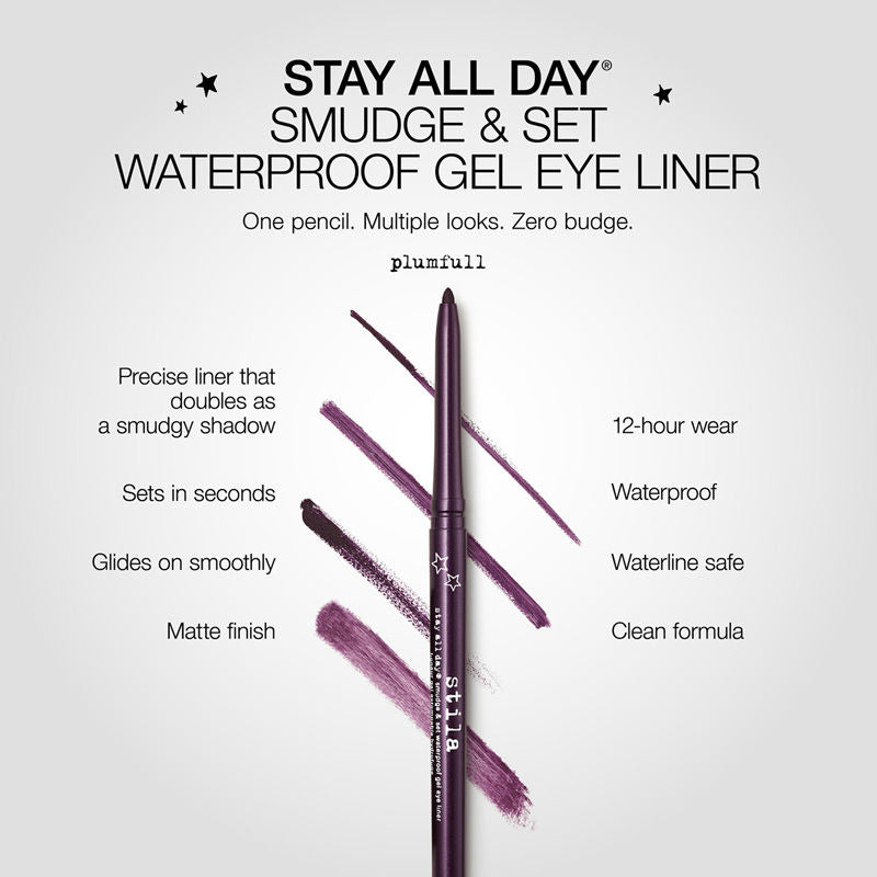 Stila Cosmetics Stay All Day Smudge & Set Waterproof Gel Eye Liner - Plumfull, 0.35g