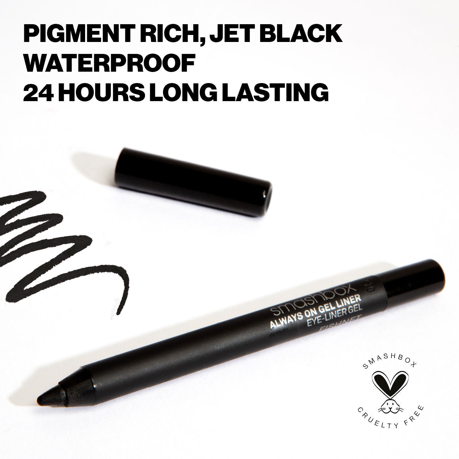 Smashbox Always On Gel Liner - Fishnet, Jet Black, 1.2g