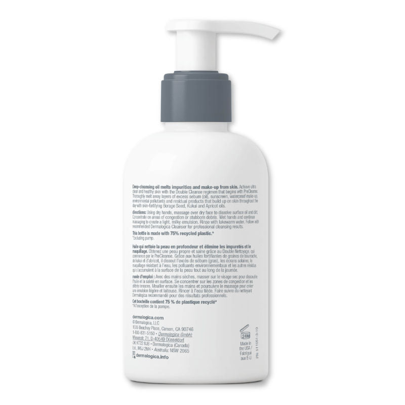 Dermalogica Precleanse Oil-Based Face Wash & Makeup Remover With Rice Bran Oil & Apricot Kernel Oil, 150ml