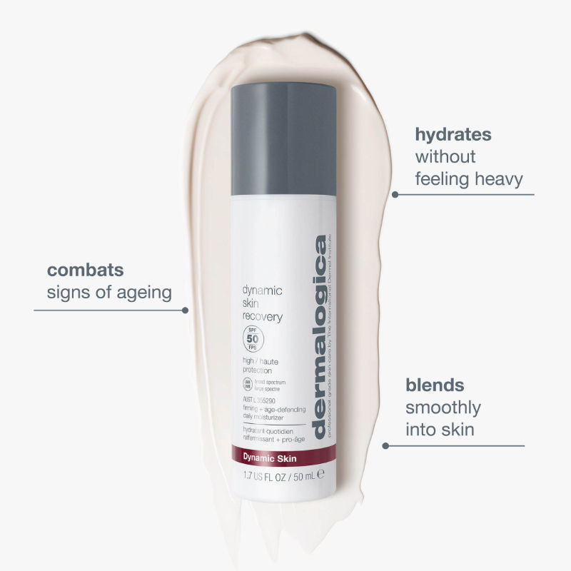 Dermalogica Dynamic Skin Recovery SPF 50 Face Moisturiser & Sunscreen With Oleosome Technology, 50ml