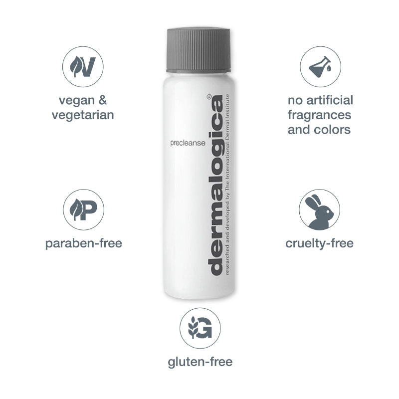 Dermalogica Precleanse Oil-Based Face Wash & Makeup Remover Mini With Rice Bran Oil & Apricot Kernel, 30ml