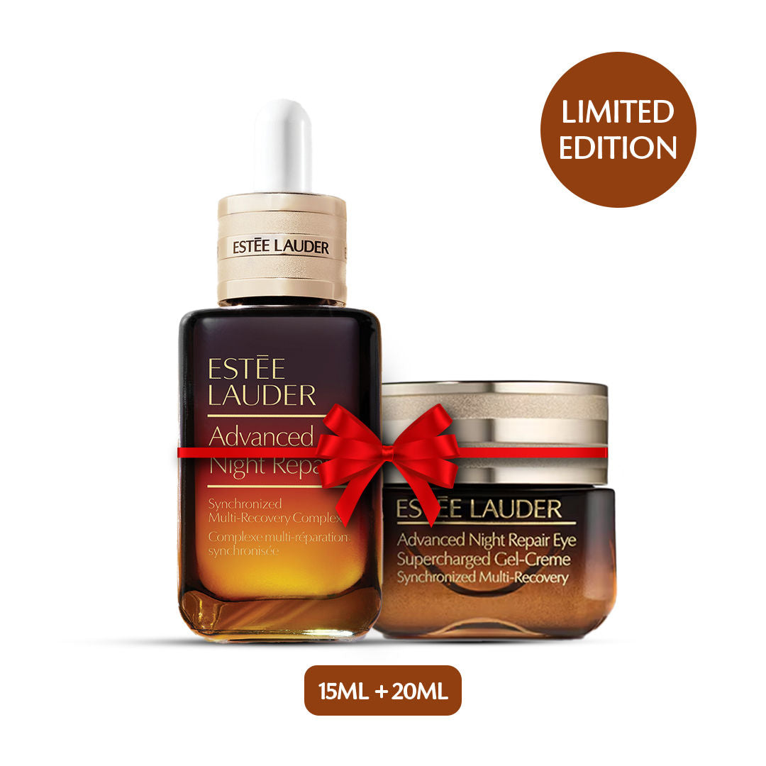 Estee Lauder P.M Routine Kit, Advanced Night Repair Serum & Eye Gel Cream, 35ml, Buy from Indicrest