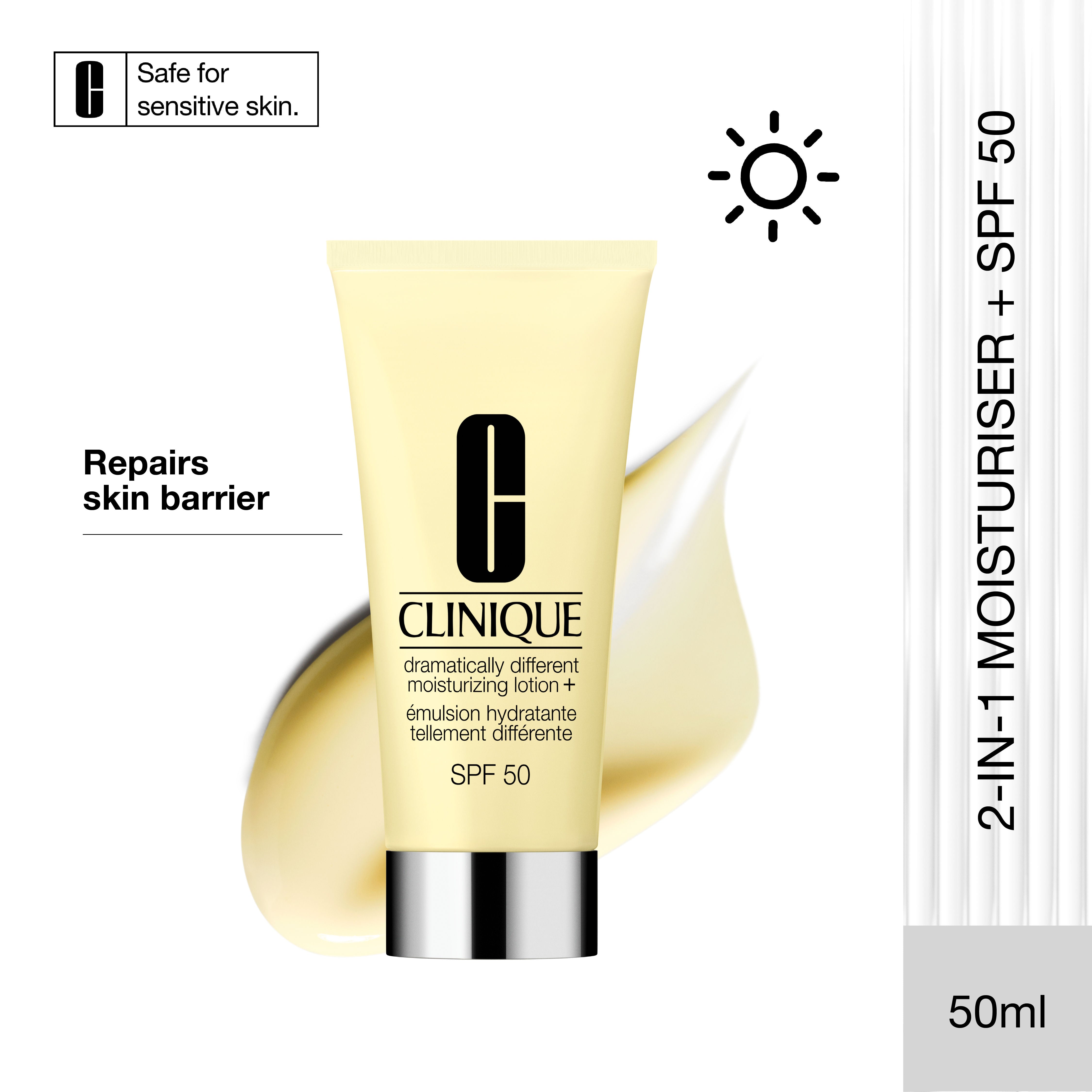 Clinique Dramatically Different Moisturizing Lotion SPF 50 - Moisturizer + Sunscreen, 50ml, Buy from Indicrest