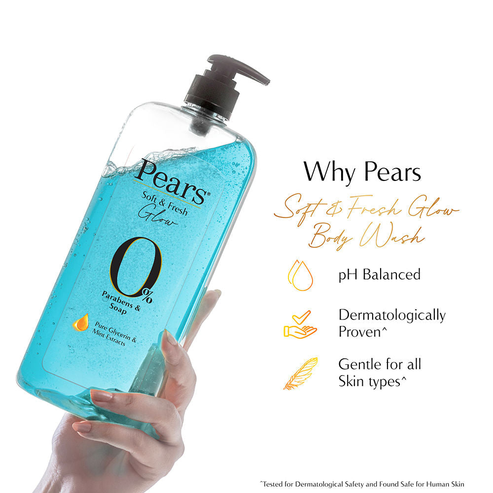 Pears Soft and Fresh Body Wash Paraben Free Shower Gel with Mint Extracts, 250ml Buy at Indicrest Image 6
