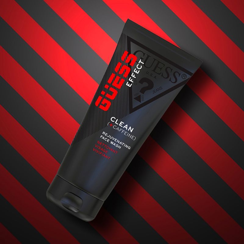 GUESS Grooming Effect Clean + Caffeine Rejuveting Face Wash, 200ml