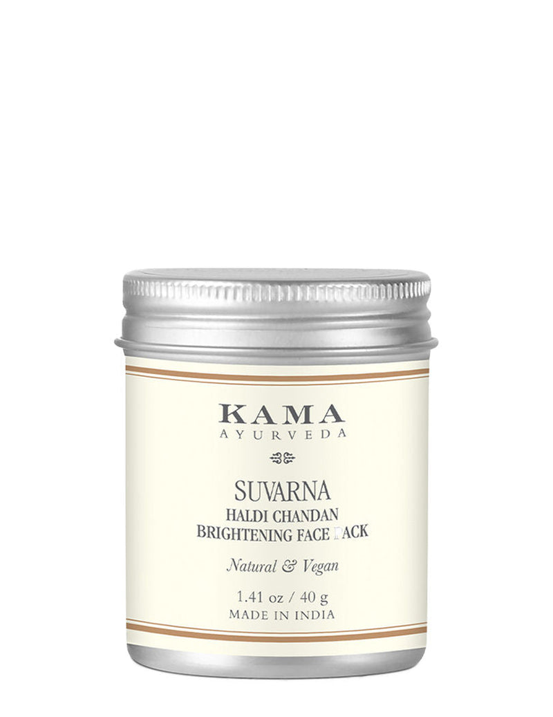 Kama Ayurveda Suvarna Haldi Chandan Brightening Face Pack, 40g, Buy from Indicrest