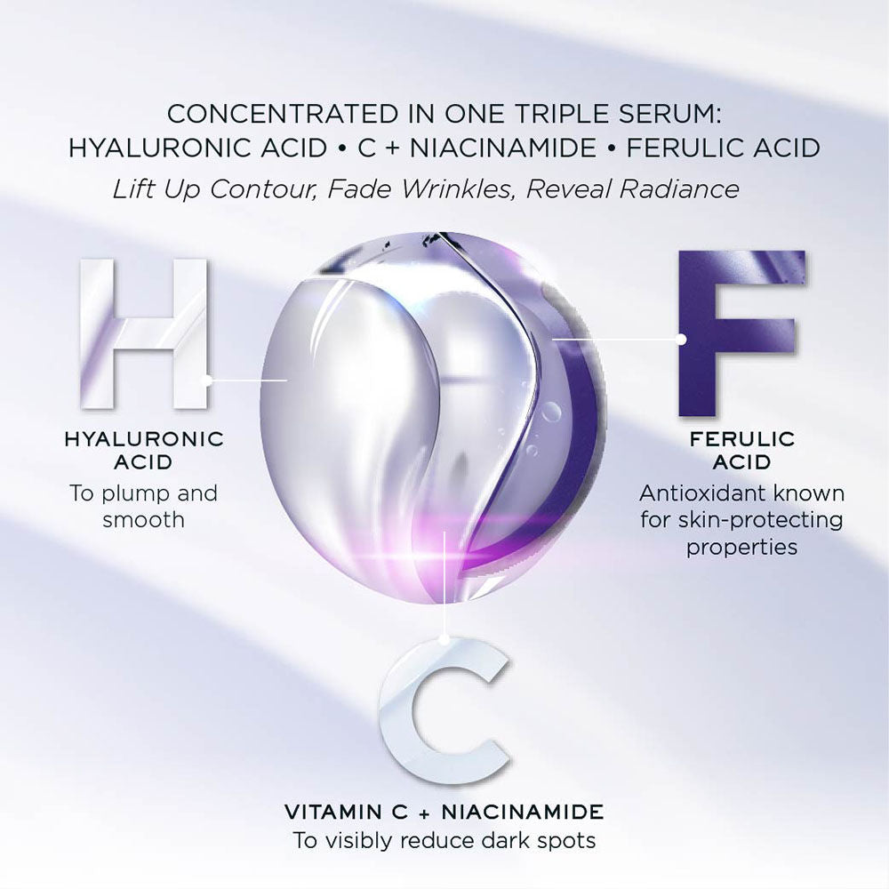 Lancome Renergie H.C.F. Triple Serum - Advanced Anti-Aging Hyaluronic Acid & Vitamin C, 50ml