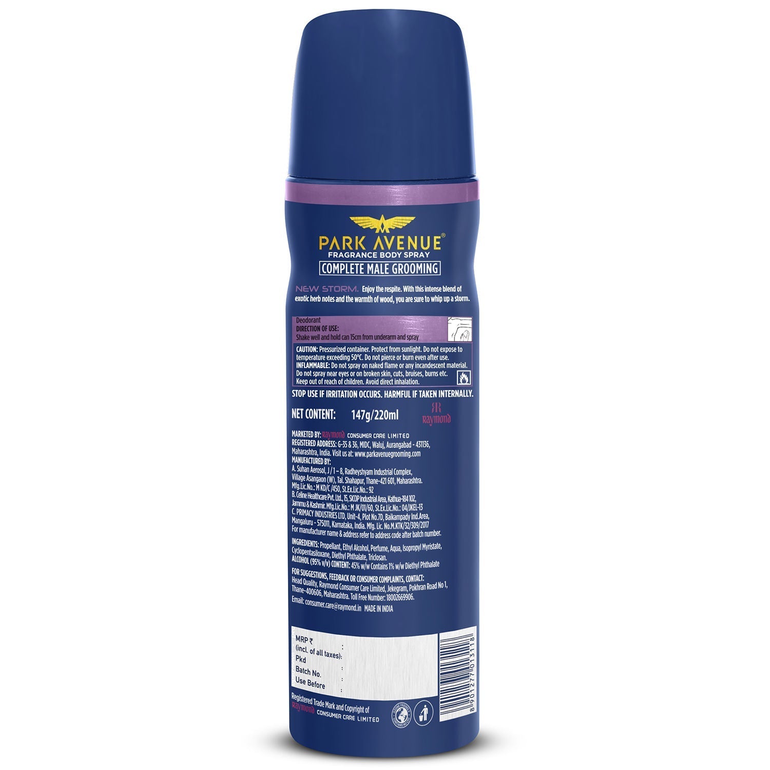 Park Avenue Mega Pack Original Deo Storm, 220ml Buy at Indicrest Image 2