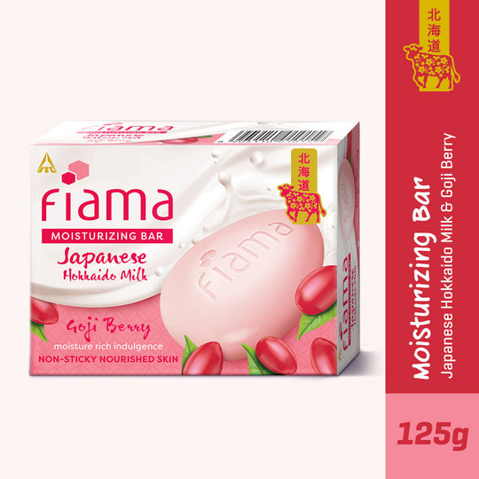Fiama Japanese Hokkaido Milk & Goji Berry Moisturizing Soap Bar, 125g Buy at Indicrest