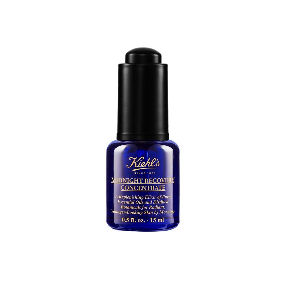 Kiehl's Midnight Recovery Concentrate Serum With Botanical Oil Blend For Radiant Skin, 15ml
