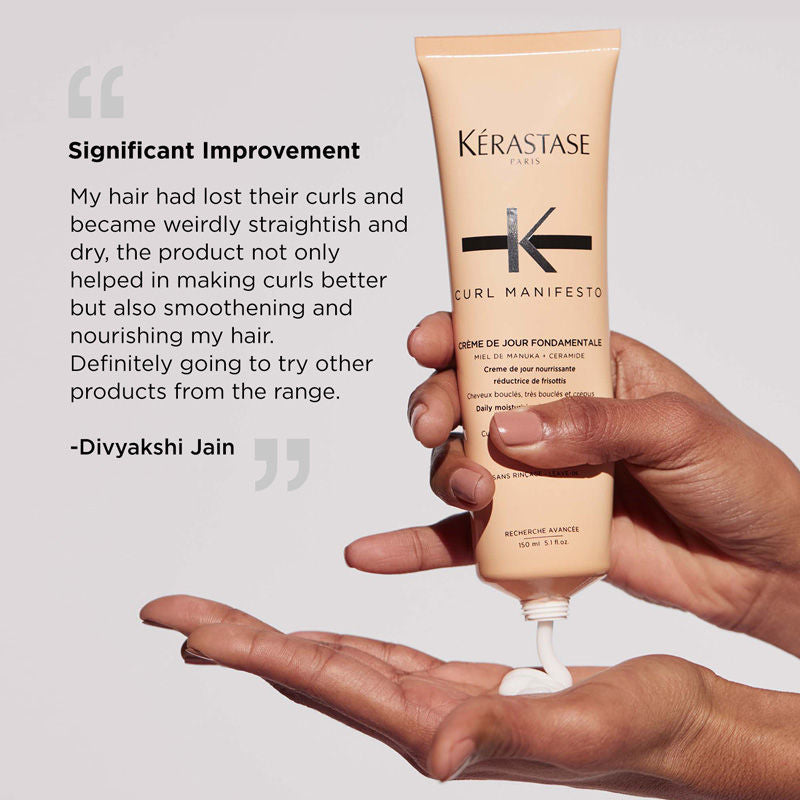 Kerastase Curl Manifesto Leave-In Cream For Curly & Wavy Hair, Defines Curls, 150ml