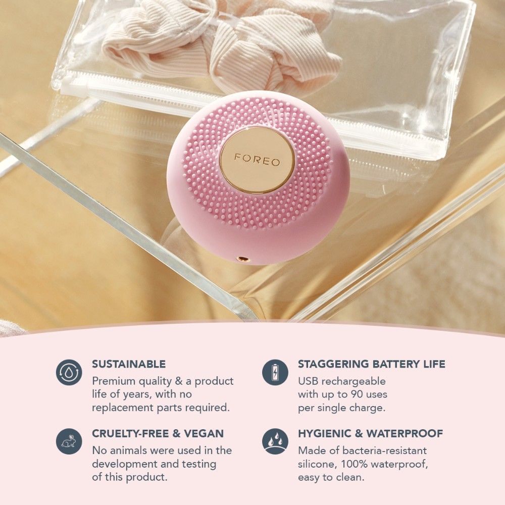 FOREO UFOTM Mini 2 Supercharged Facial Skincare Device - Pearl Pink, 1 pieces