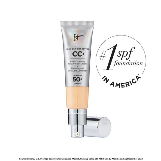 IT COSMETICS CC+ Cream Full-Coverage Foundation With SPF 50+ - Light Medium, 32ml, Buy from Indicrest