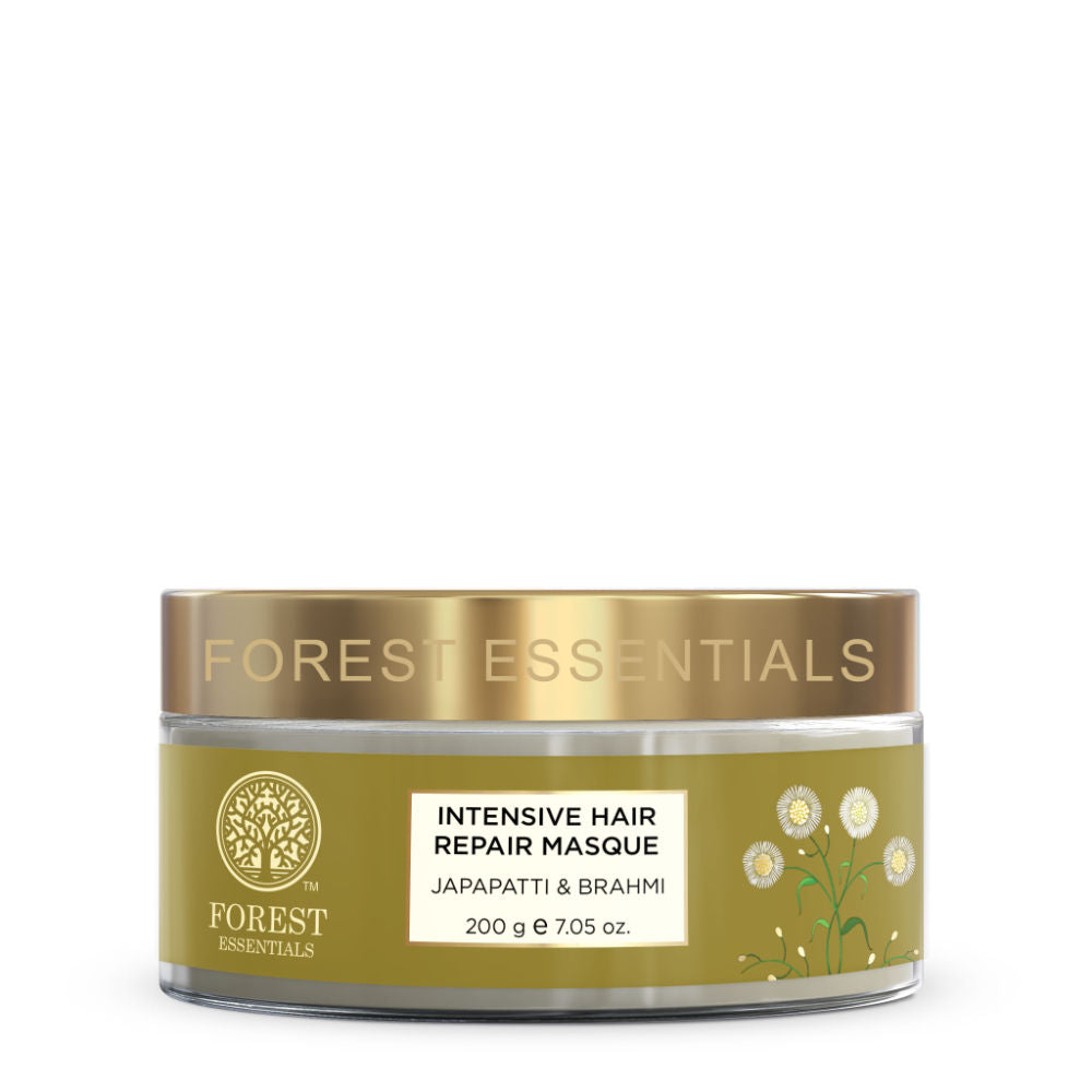 Forest Essentials Intensive Hair Repair Masque Japapatti & Brahmi - Ayurvedic Hair Mask for Dry Hair, 200g, Buy from Indicrest