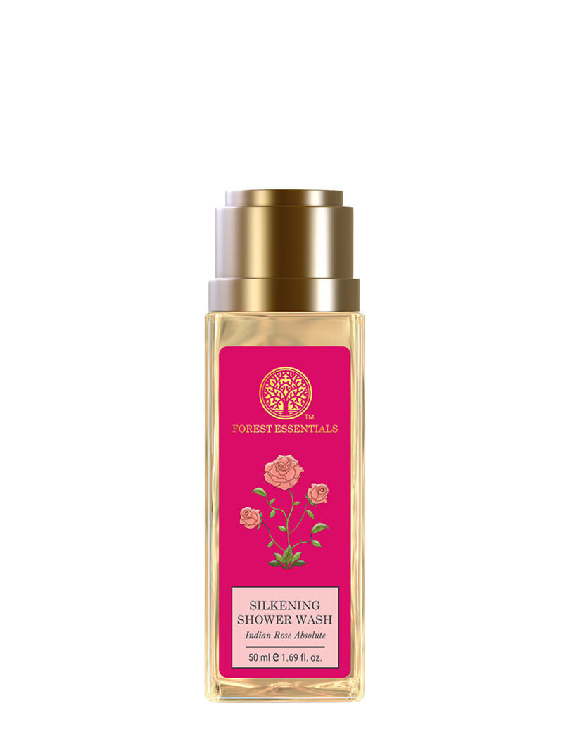 Forest Essentials Indian Rose Absolute Gift Box - Body Wash & Body Lotion, 100ml