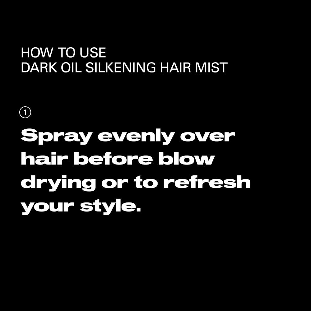 Sebastian Professional Dark Oil Silkening Hair Mist, Anti-Frizz Lightweight Mist, 200ml