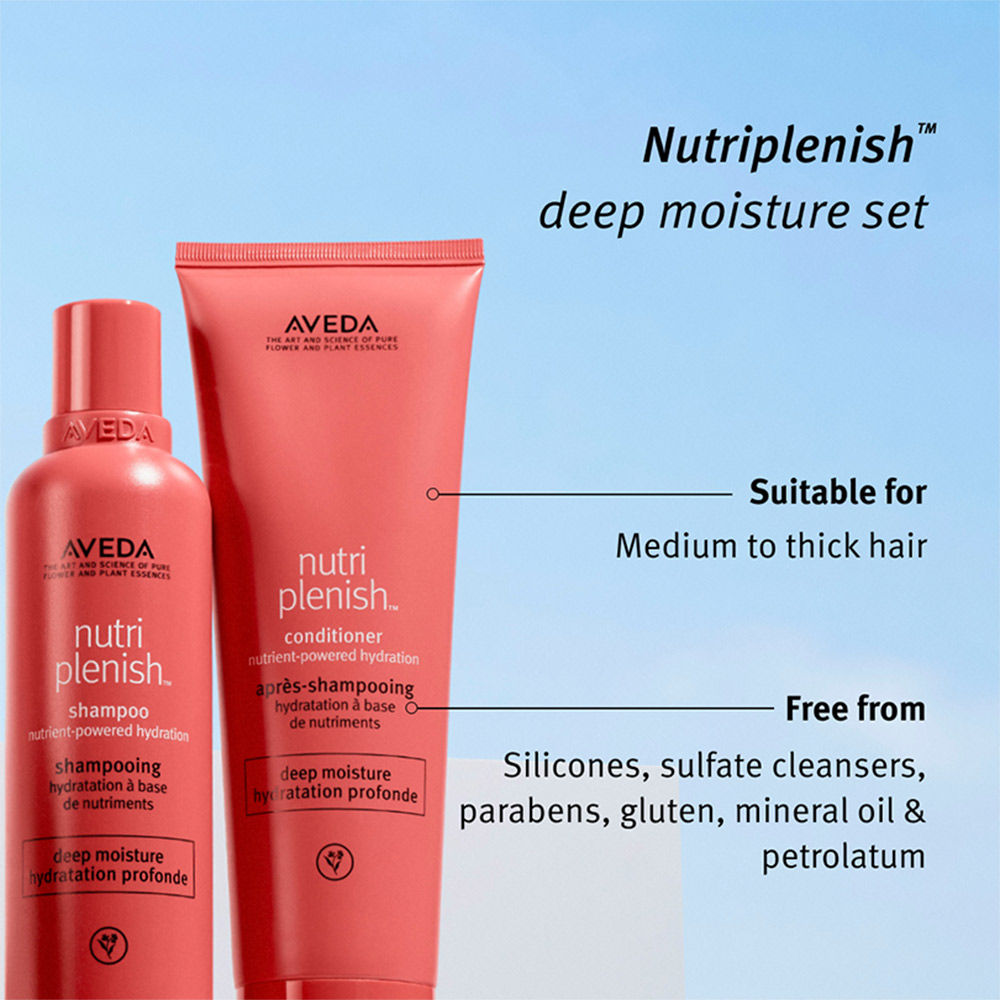 Aveda Nutriplenish Deep Hydration Conditioner for Dry & Frizzy Hair with Coconut Oil - Mini, 50ml