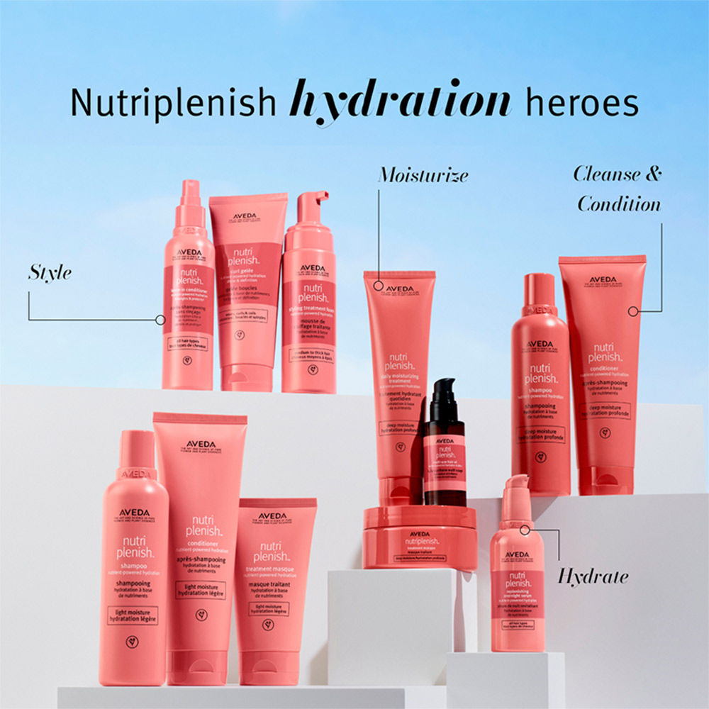 Aveda Nutriplenish Deep Hydration Conditioner for Dry & Frizzy Hair with Coconut Oil, 250ml
