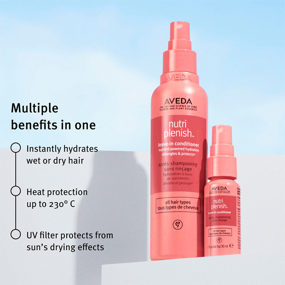 Aveda Nutriplenish Leave-In-Conditioner Spray for Dry & Frizzy Hair with Heat Protection Upto 230 C, 200ml