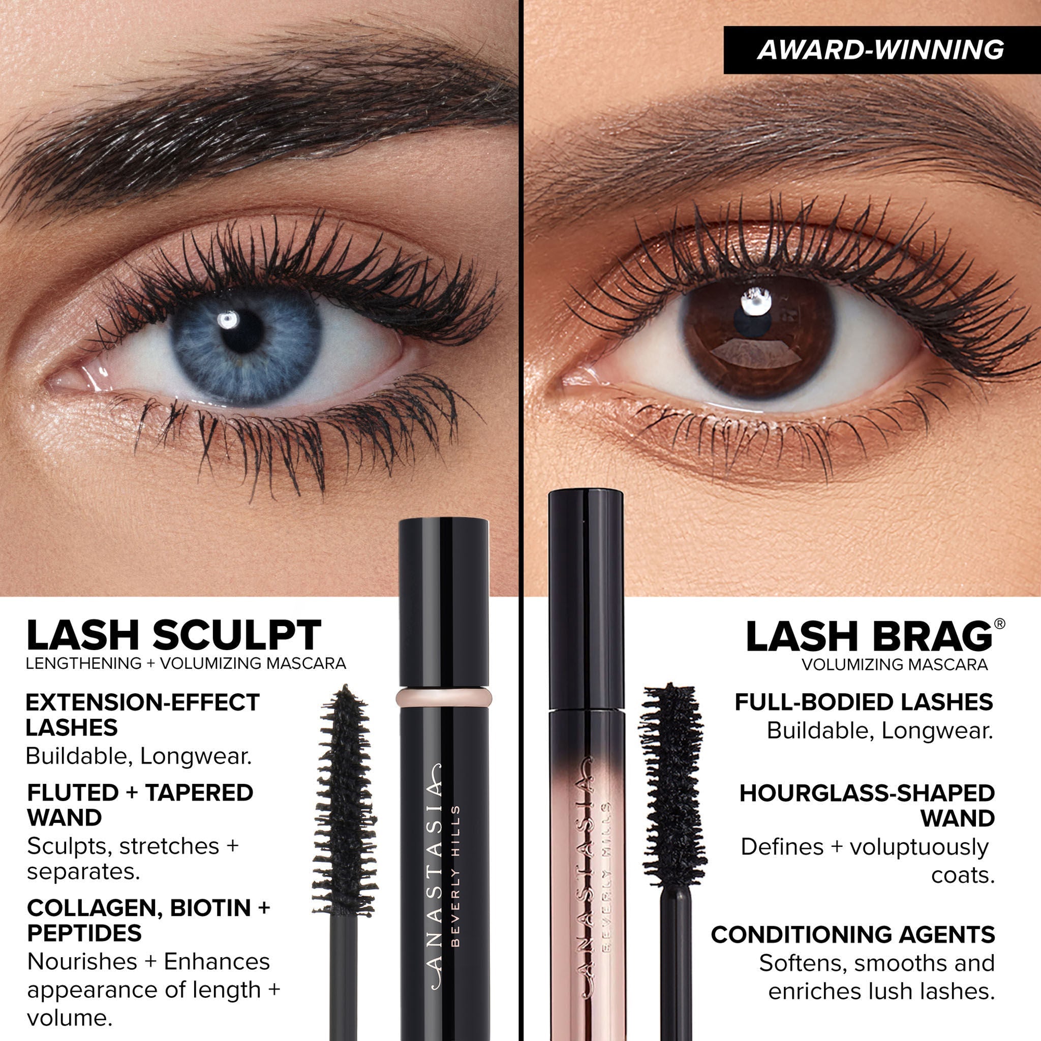 Anastasia Beverly Hills Lash Sculpt Lengthening & Volumizing Mascara - Full Size, 10ml