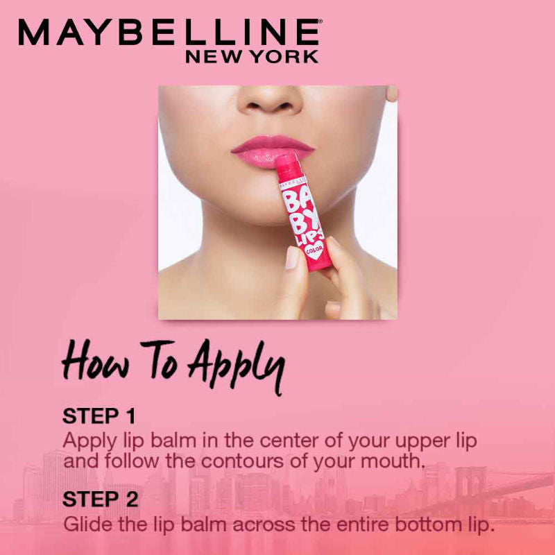 Maybelline New York Baby Lips Color Lip Balm with SPF 11, Lasts UpTo 24H - Pink Lolita + Berry Crush Combo, 8g Buy at Indicrest Image 5