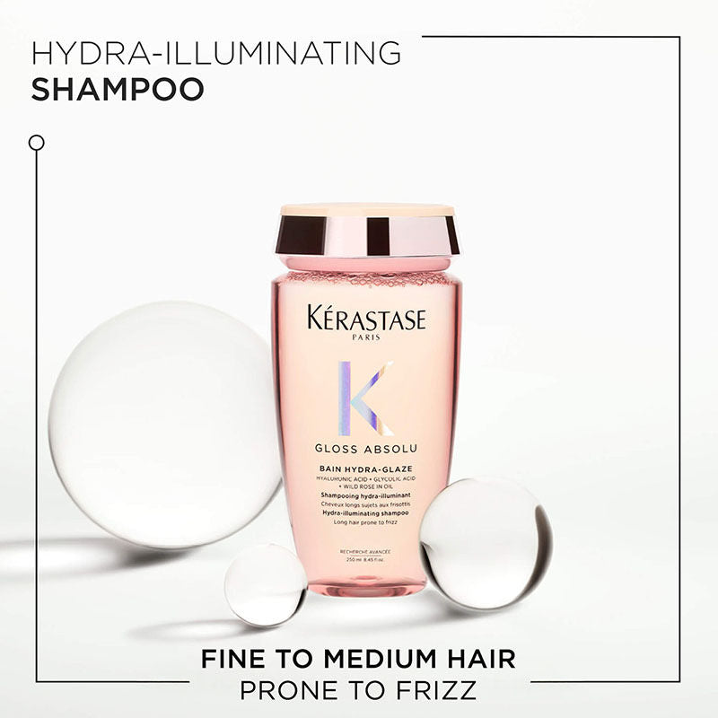 Kérastase Gloss Absolu Anti-Frizz Shampoo, Fine-Medium Hair, 4-Days Anti-Frizz, 250ml