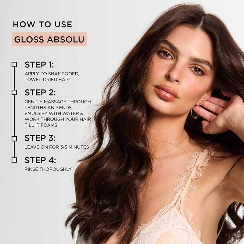 Kérastase Gloss Absolu Anti-Frizz Foaming Conditioner, Fine-Medium Hair, 4-Days Anti-Frizz, 250ml