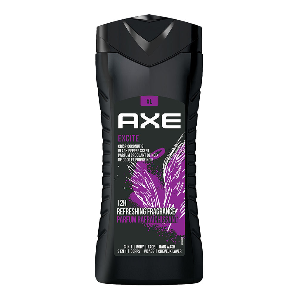 Axe Excite 3 In 1 Body, Face & Hair Wash For Men, 400ml Buy at Indicrest Image 2