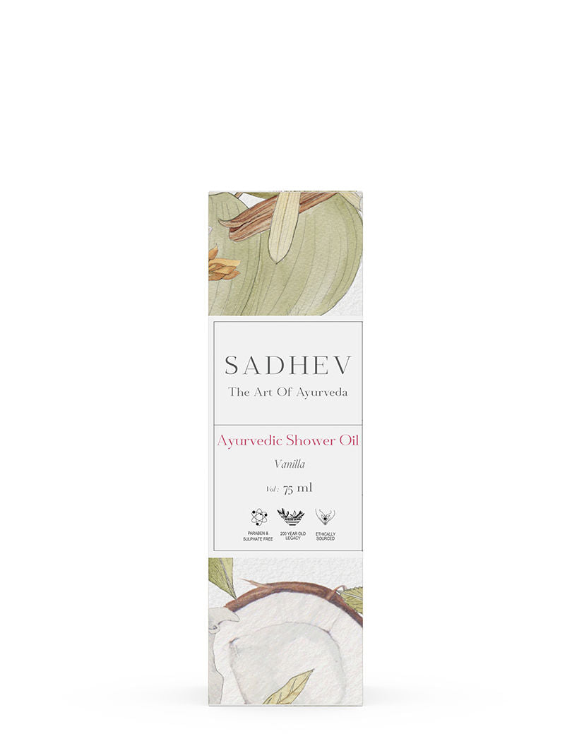 SADHEV Vanilla Shower Oil, 75ml