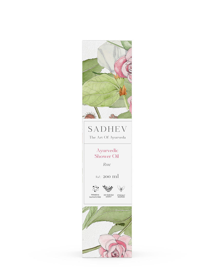 SADHEV Rose Shower Oil, 200ml