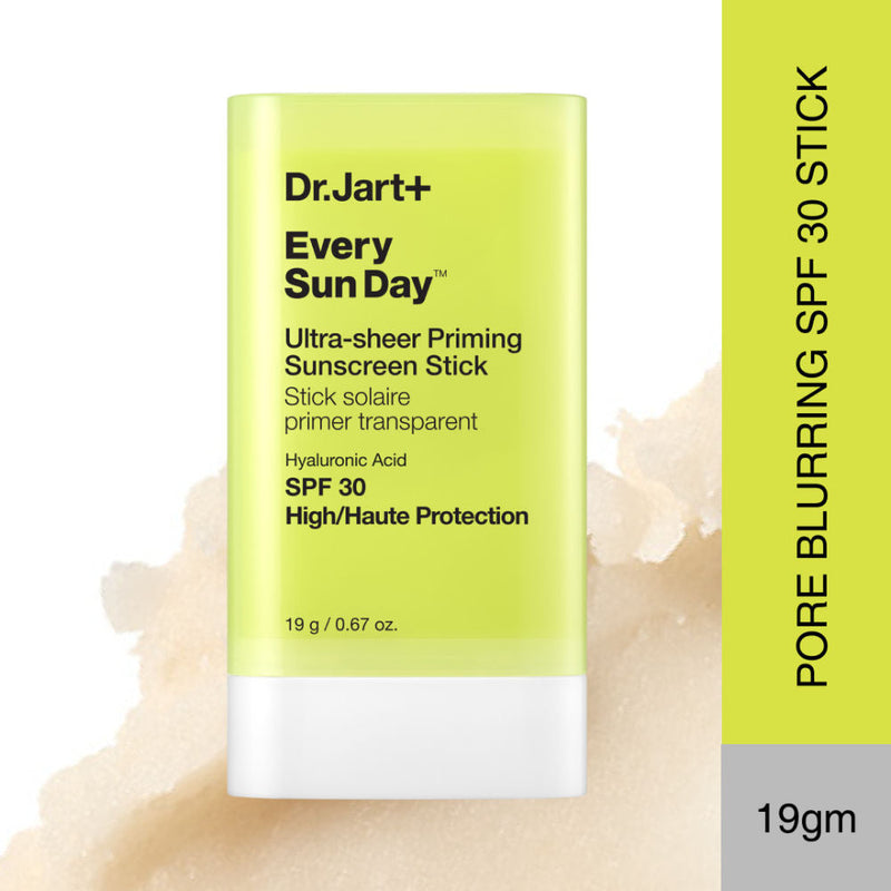 Dr.Jart+ Every Sun Day Ultra-Sheer Priming Sunscreen Stick SPF 30 With Hyaluronic Acid, 19g, Buy from Indicrest