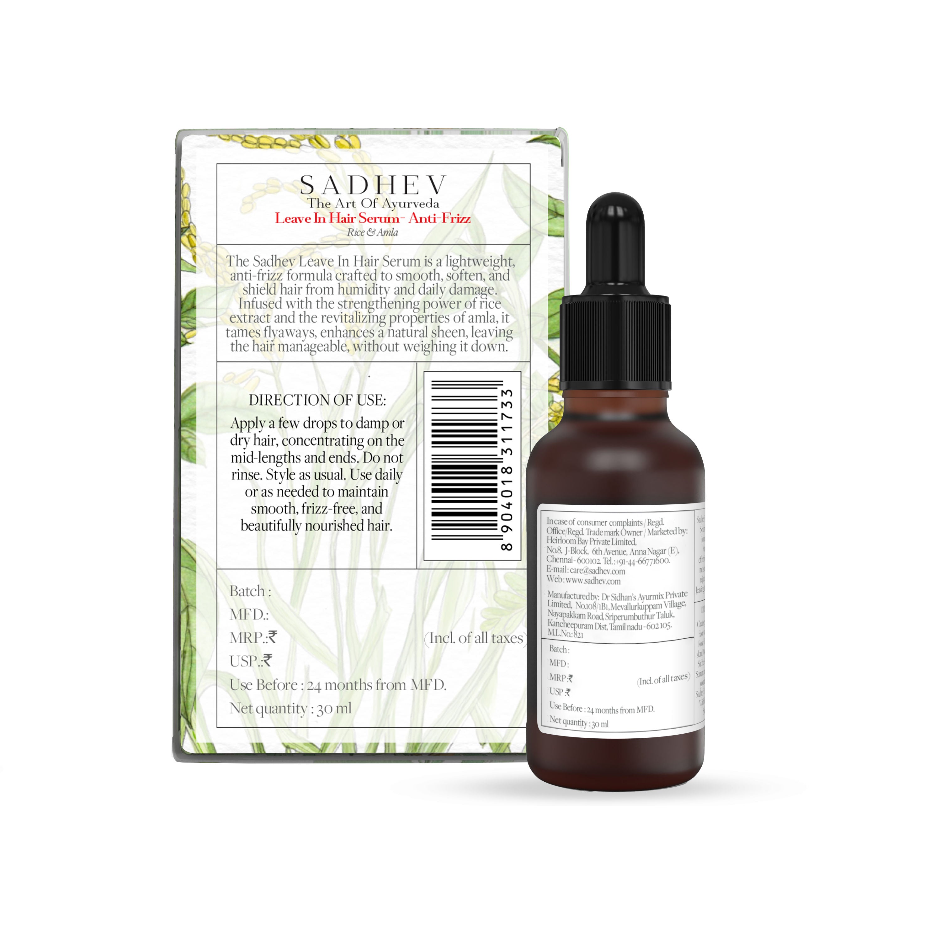 SADHEV Leave In Hair Serum, 30ml