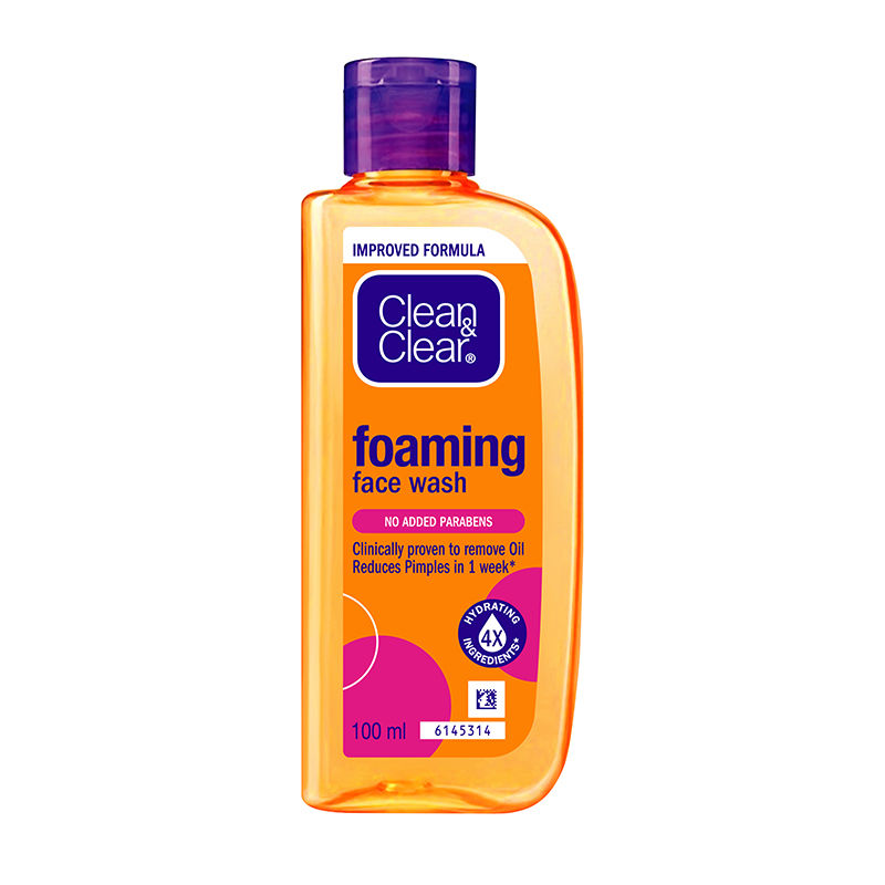 Clean & Clear Foaming Face Wash - Hydrating Cleanser for Oily Skin & Reduces Acne In 7 Days, 100ml Buy at Indicrest Image 7