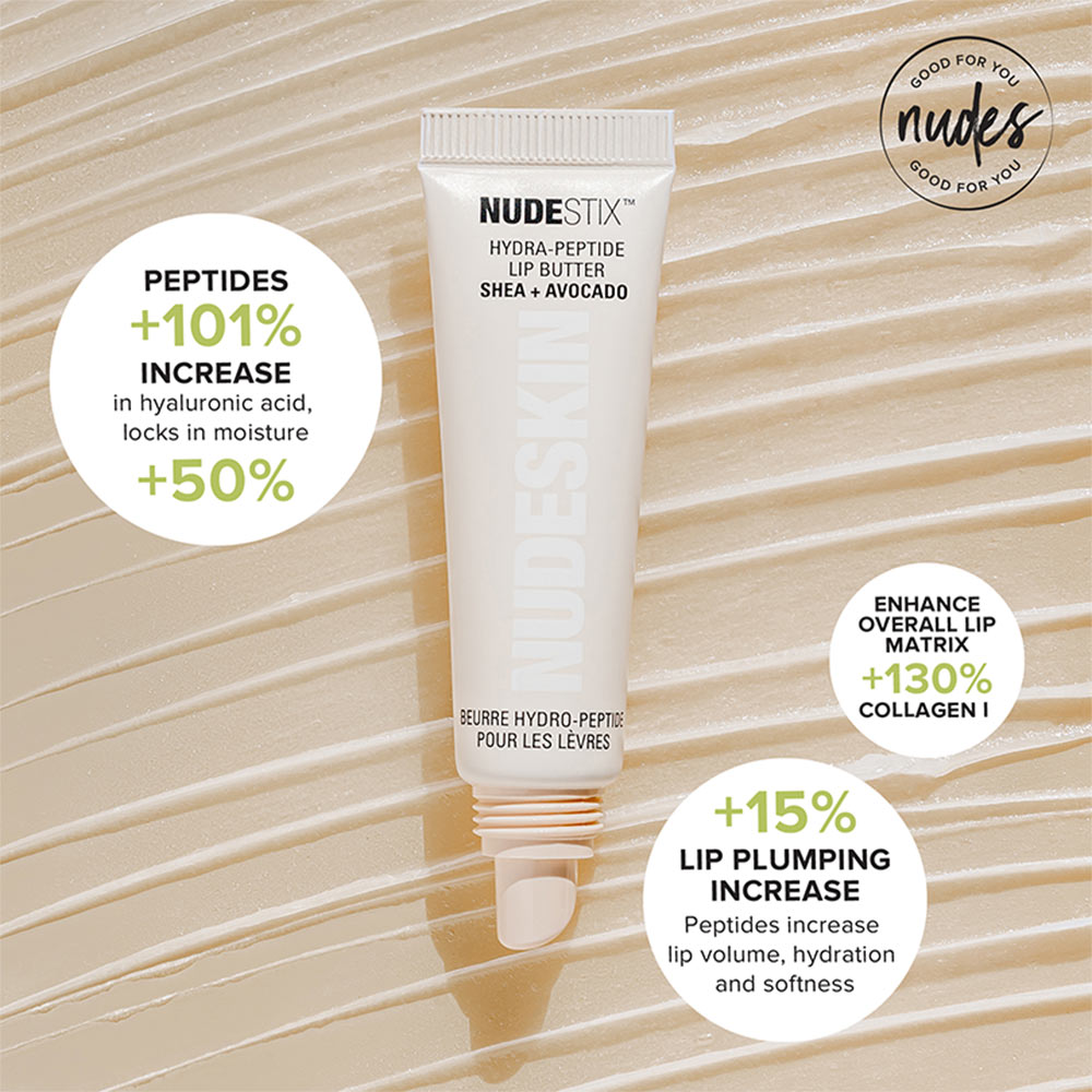 Nudestix Hydra-Peptide Lip Butter - Avocado + Shea, 10ml