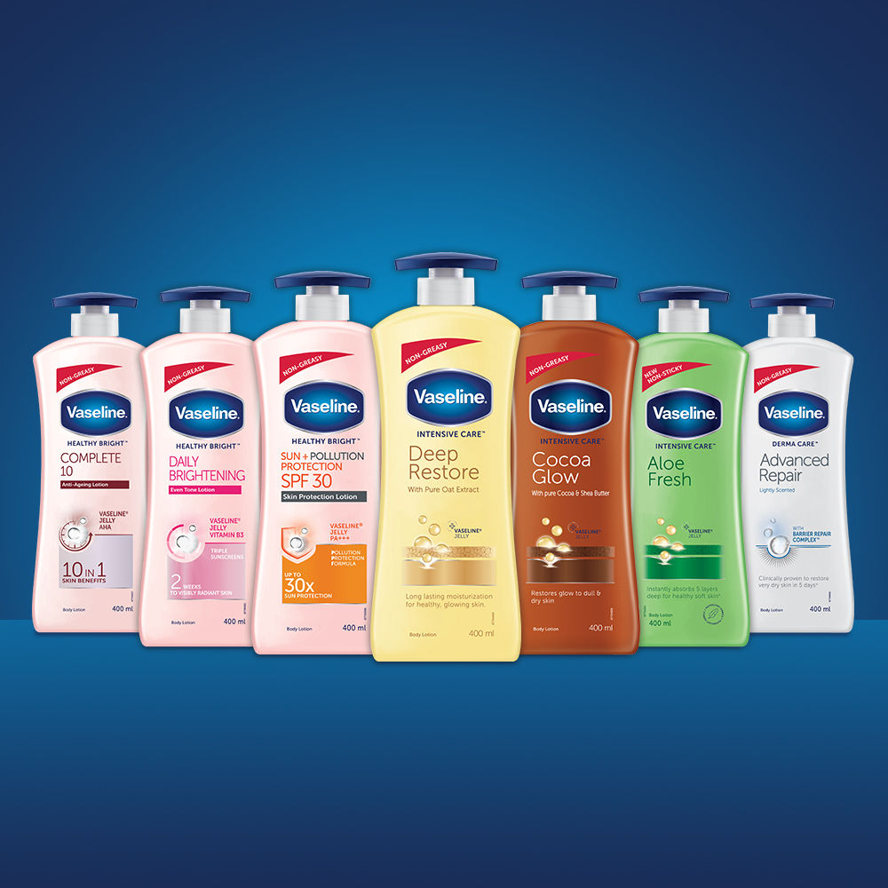 Vaseline Derma Care Advanced Repair Body Lotion Visibly Reduces Dryness in 24HRS, 400ml Buy at Indicrest Image 7