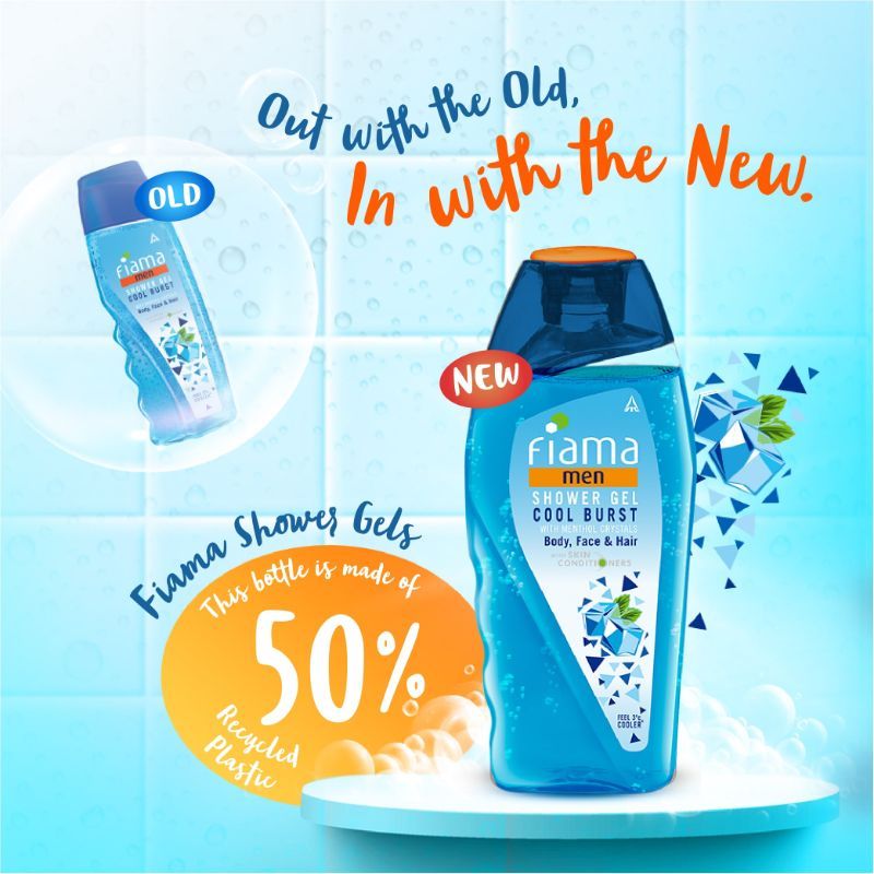 Fiama Men Cool Burst Shower Gel, Body Wash with Menthol Crystals, Skin Conditioners, 250ml Buy at Indicrest Image 2