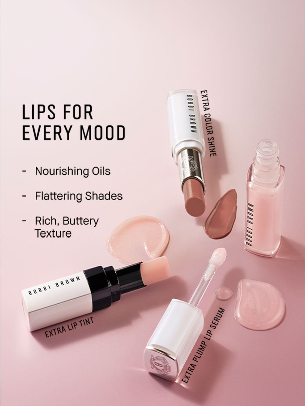 Bobbi Brown Extra Color Shine Nude Lipstick -Nude Rose, 2.3g
